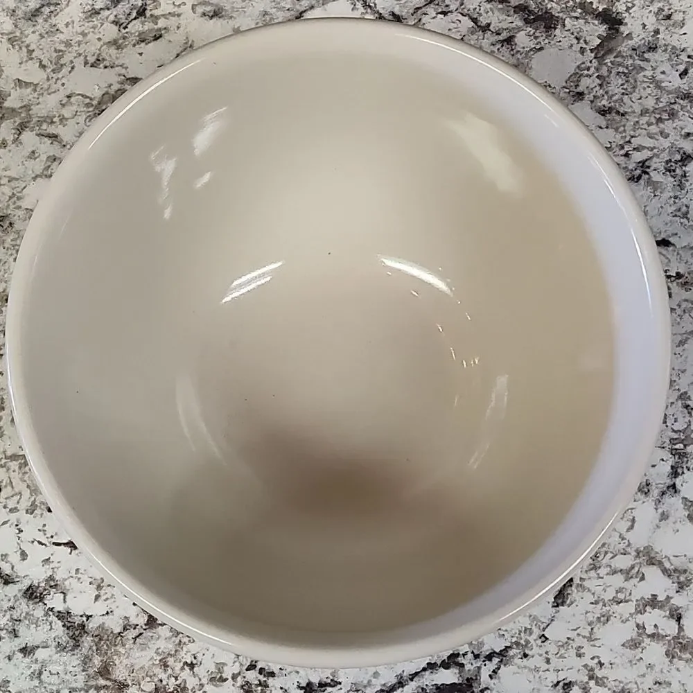 Mid 2000s Vibrant Orange Williams Sonoma Heavyweight Ceramic Mixing Bowl